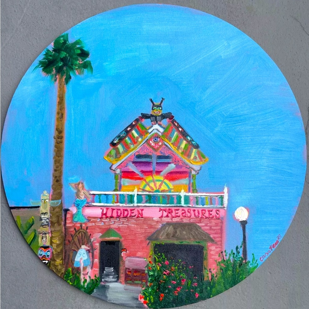 Topanga Canyon Hidden Treasures Oil Painting On Canvas Impressionism California